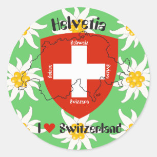 Redonda Suiza Suisse Svizzera Svizra pegatina