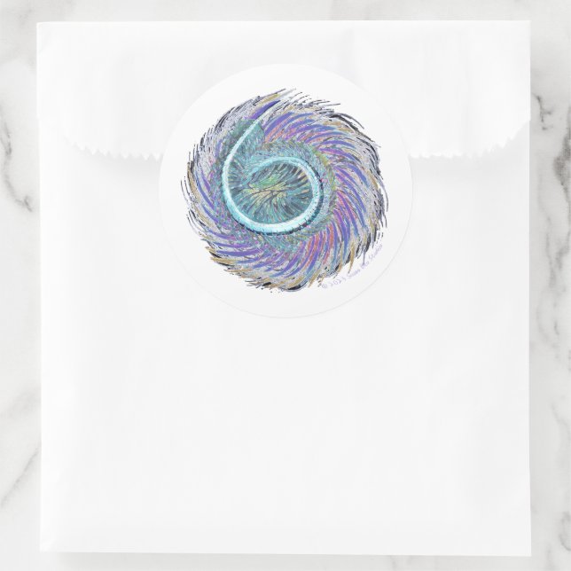 Redonda Susea Blu Studios Air Pegatina (Bolso)