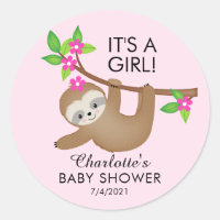 Sweet Sloth es un Pegatina Chica a favor de Baby S
