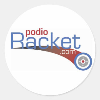 Redonda Swoosh Pegatina