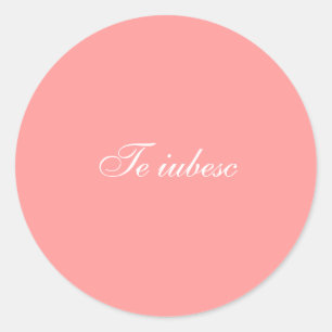 Redonda Te iubesc pegatina