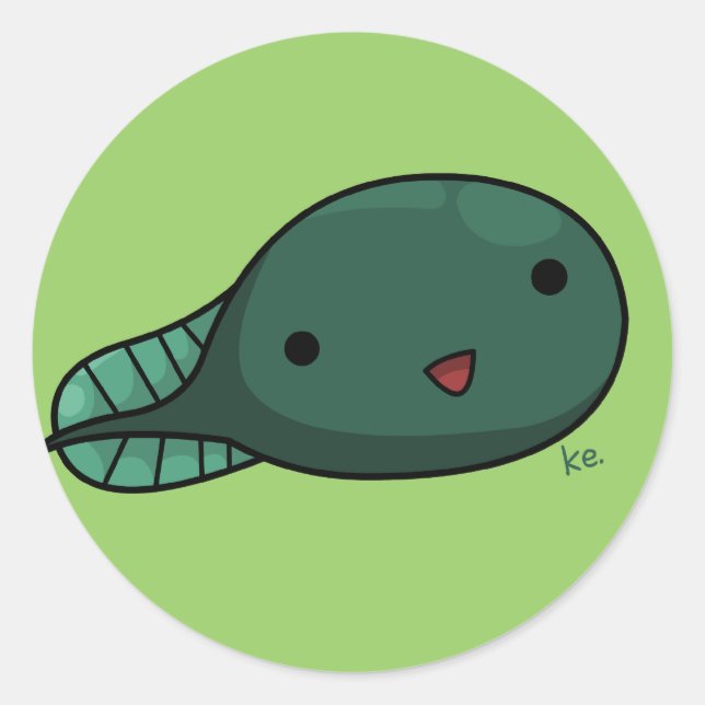 Redonda Ted Ted Pegatina (Anverso)