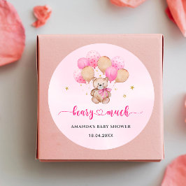 Redonda Teddy Bear Baby Classic Round Pegatina