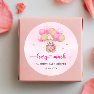 Redonda Teddy Bear Baby Classic Round Pegatina