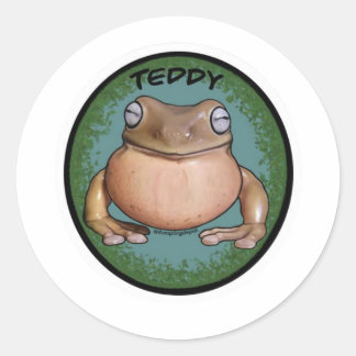Redonda Teddy loud boy Pegatina