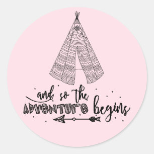 Redonda Teepee Adventure empieza a favorecer al Pegatina