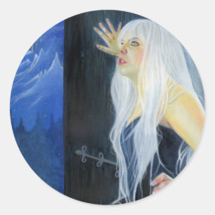 Redonda Tempest Of Ice Fantasy Pegatina De Belleza De Hiel