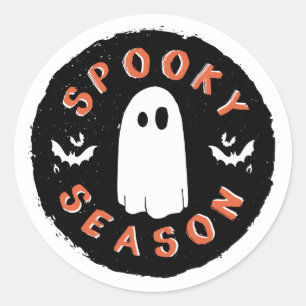 Redonda Temporada de fantasía - Pegatina de Halloween