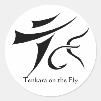 Redonda Tenkara en el Pegatina de Vuelo