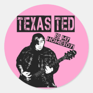 Redonda Texas Ted Pegatina