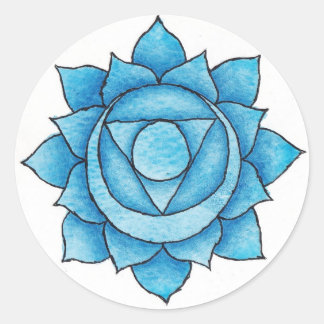 Redonda Throat Chakra Pegatina