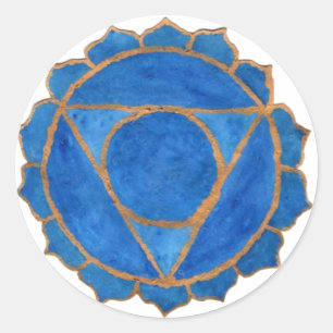 Redonda Throat Chakra Pegatina