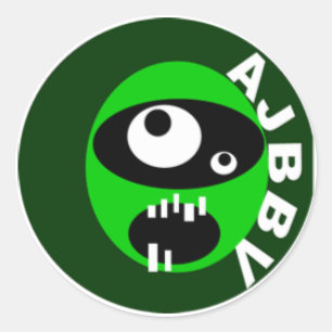 Redonda tía jamamas banda grande vigilantes cara pegatina