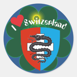 Redonda Ticino Suiza Suisse Svizzera Svizra pegatina