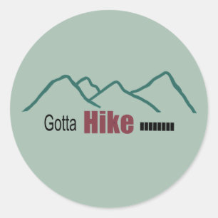 Redonda Tienes que caminar montañas Pegatina simplista