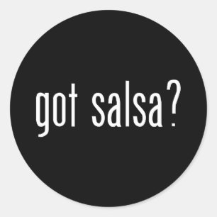 Redonda ¿Tienes Salsa? pegatina