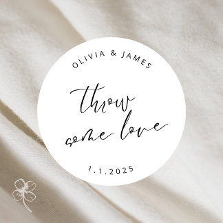 Redonda Tirar algo de Pegatina de amor