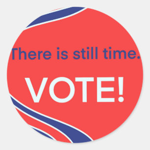 Redonda Todavía hay tiempo para votar pegatina