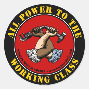 Redonda "Todo el poder..." Pegatina