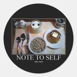 Redonda ¡Toma Meds! pegatina