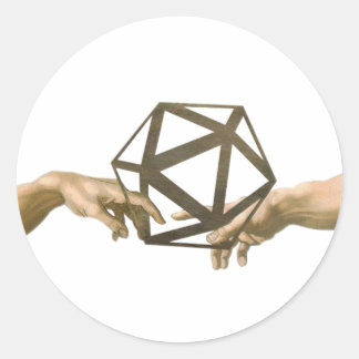 Redonda Toque pegatina de Kleros