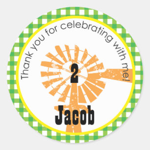 Redonda Tractor   Pegatina a favor