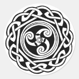 Redonda Trefot pegatina