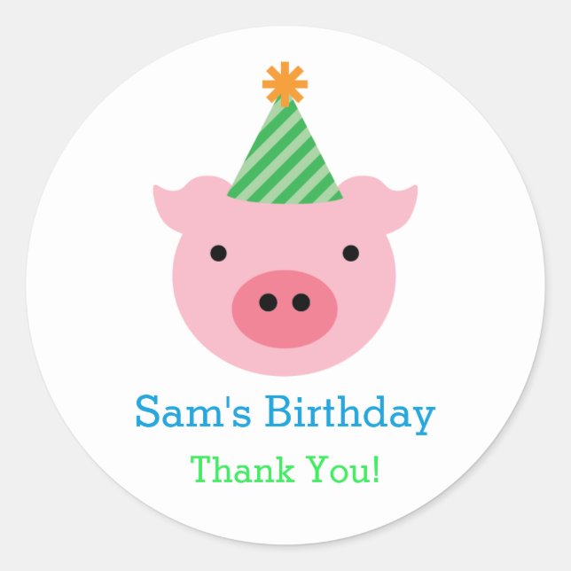 Redonda Tres Cerditos favorecen al Pegatina (Anverso)