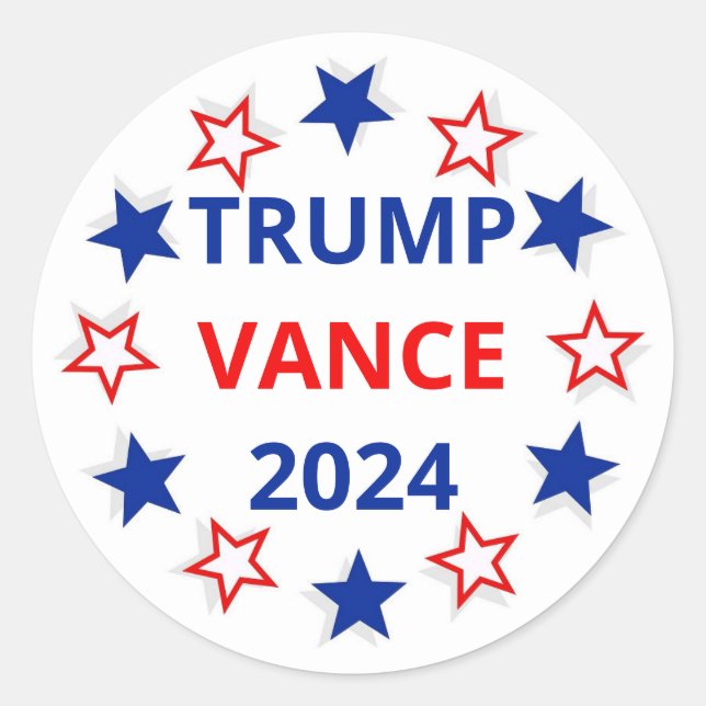 Redonda Trump, Pegatina electoral de Vance 2024 (Anverso)