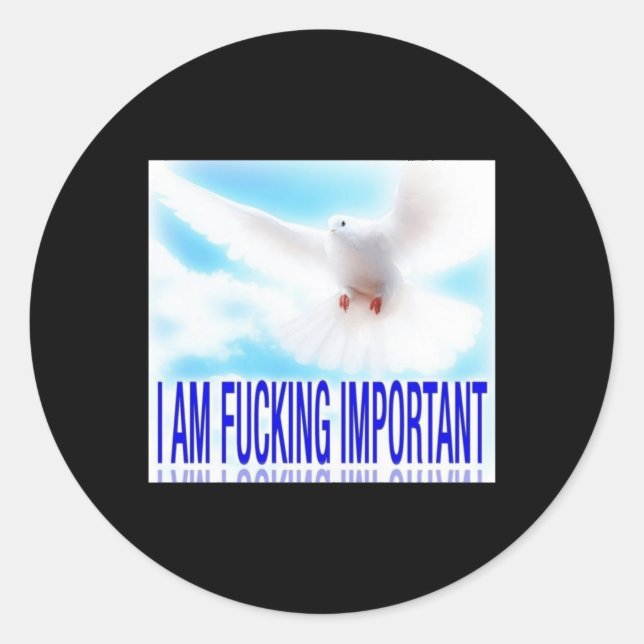 Redonda ¡¡¡Tú!!! Pegatina (Anverso)