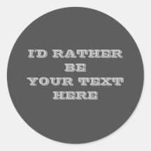 tu texto aquí pegatina gris oscuro