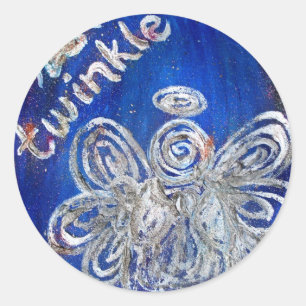 Redonda Twinkle Angel Pegatina