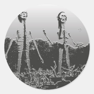 Redonda Un Pegatina del infierno budista