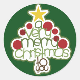 Redonda Un Pegatina Muy Feliz, Glossy