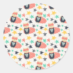 Redonda un pegatina redondo clásico