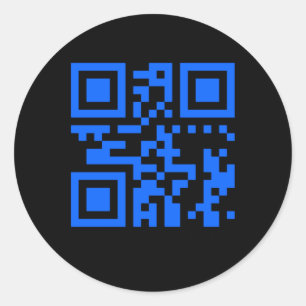 Redonda Usted Es Pegatina De Código Qr Positivo Especial