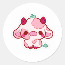 vaca pegatina linda