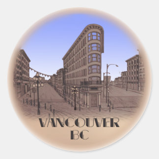 Redonda Vancouver Canadá Pegatina emblemático recuerdo gas