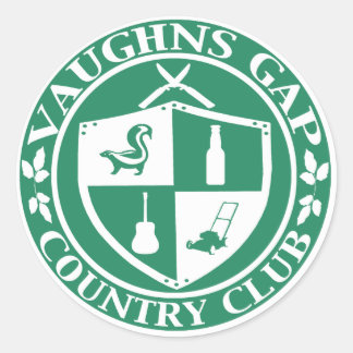 Redonda Vaughns Gap Country Club Pegatina