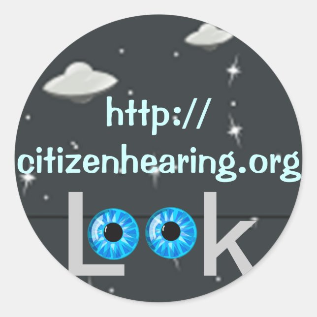 Redonda Ver pegatina (Anverso)