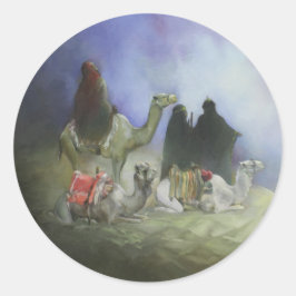 Redonda Viaje del Pegatina Magi