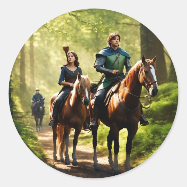 Redonda Vibrant Floral Pegatina Pack (Anverso)