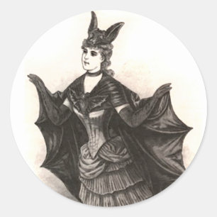 Redonda Victorian Bat - Pegatina #1