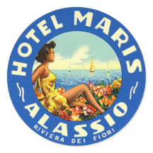 Vintage Hotel & Travel Pegatina