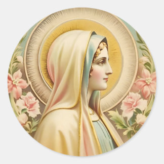 Redonda Virgin Mary Pegatina