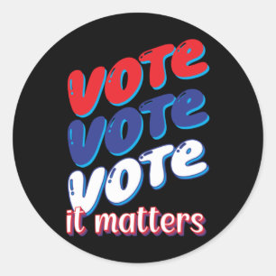 Redonda Votación Votación Votación Pegatina