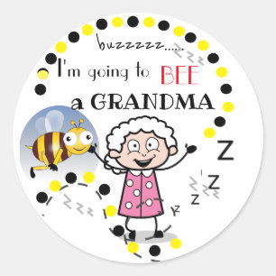 Redonda Voy a ser Pegatina de la abuela