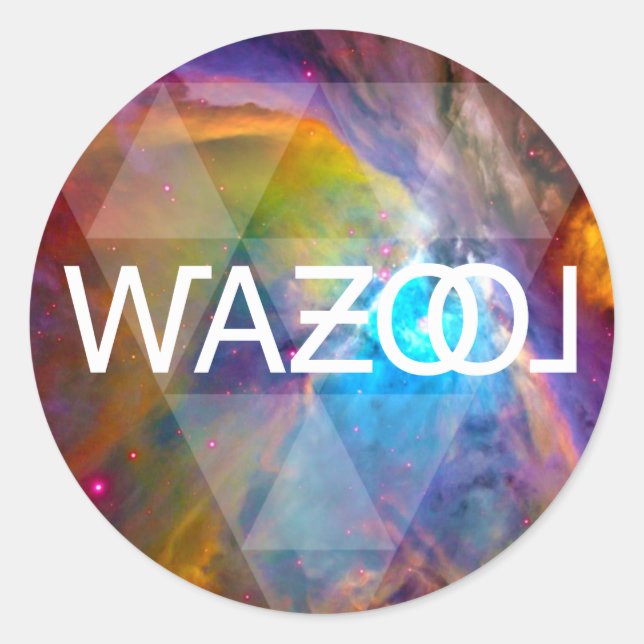 Redonda Wazool Pegatina (Anverso)