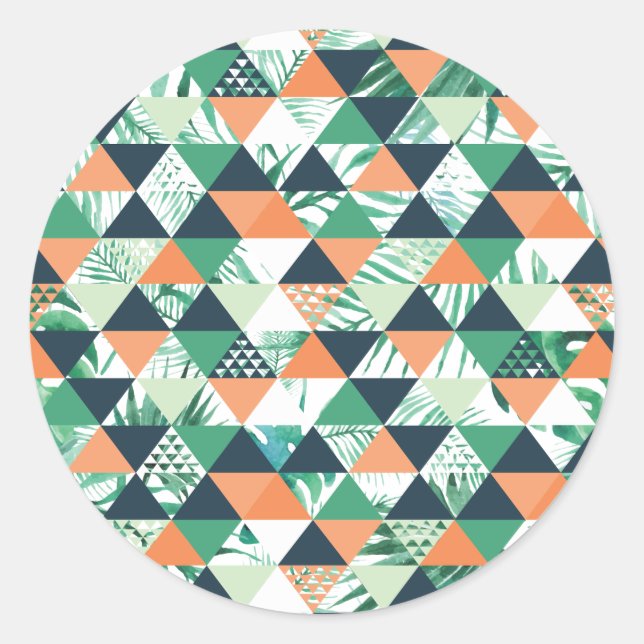 Redonda Wild One Boho Pegatina (Anverso)