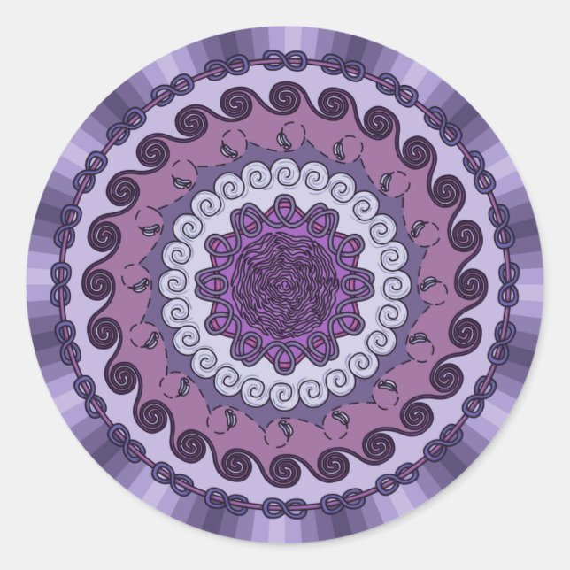 Redonda Wind Mandala Pegatina (Anverso)